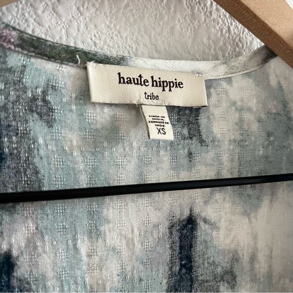 Haute Hippie Tribe 'Ariel' Woven Hi-Low Cardigan Boho Artsy XS - Picture 3 of 11